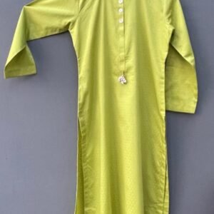 chartreuse stitch kurta